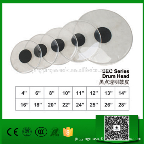 Popular Black Dot Clear Drum Heads